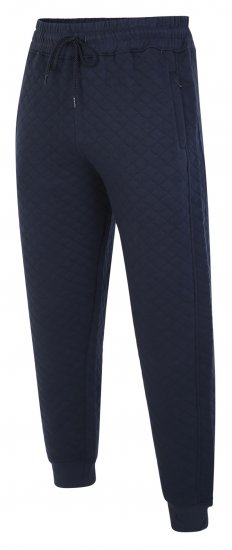 Kam Jeans 238 Quilted Jersey Joggers Navy - Collegehousut ja collegeshortsit - Miesten Isot collegehousut ja collegeshortsit