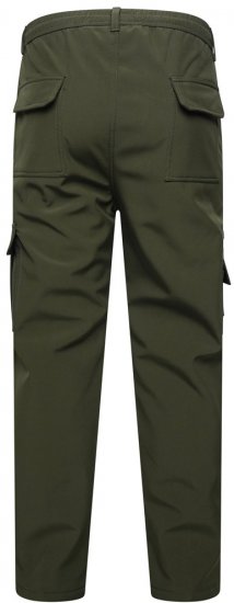 Kam Jeans 245 Softshell-housut joustavalla vyötäröllä khaki - Farkut ja housut - Miesten isot farkut ja isot housut W40-W70