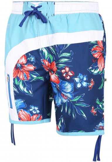 Kam Jeans 3003 Floral Panel Board Swimshorts - Alusvaatteet & Uimavaatteet - Miesten Isot alusvaatteet 