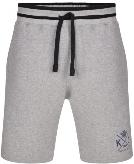 Kam Jeans 328 Jersey Shorts Grey - Collegehousut ja collegeshortsit - Miesten Isot collegehousut ja collegeshortsit