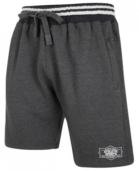 Kam Jeans 3301 Athletic Sports Jog Shorts Charcoal - Collegehousut ja collegeshortsit - Miesten Isot collegehousut ja collegeshortsit