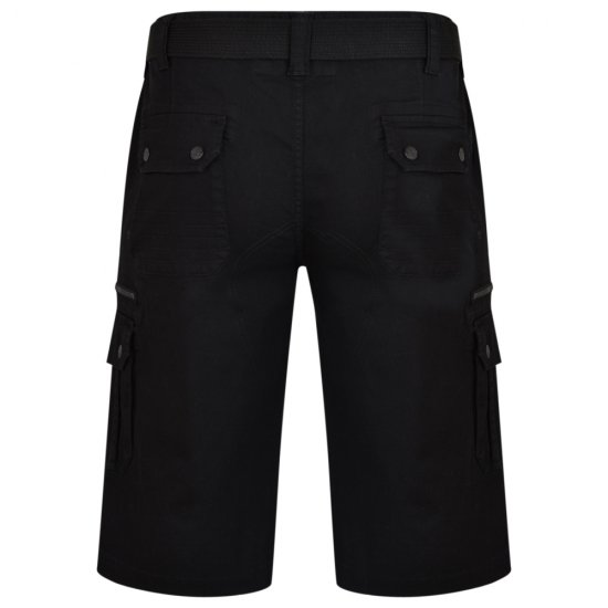 Kam Jeans 343 Cargoshorts Black - Shortsit - Shortsit, isot koot – W40-W60