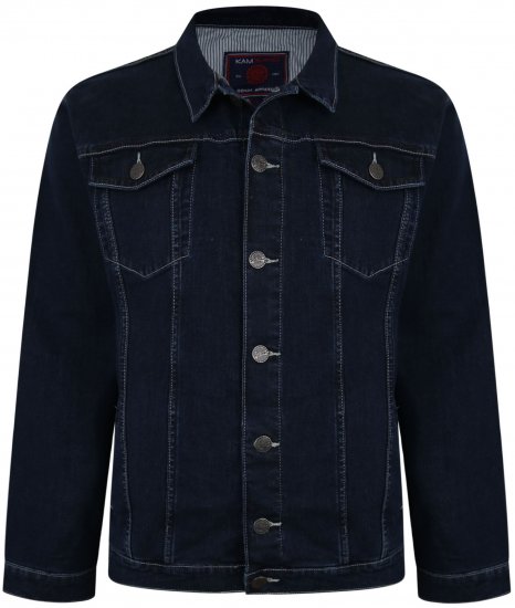 Kam Jeans 405 Western Denim Jacket Indigo - Takit & Sadevaatteet - Takit, isot koot – 2XL – 8XL