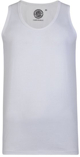 Kam Jeans 500 Tank Top White - T-paidat - Isot T-paidat 2XL – 14XL
