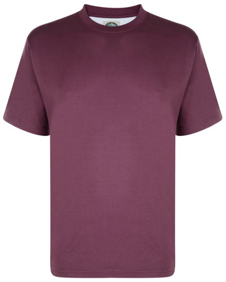 Kam Jeans T-paita Plum - T-paidat - Isot T-paidat 2XL – 14XL