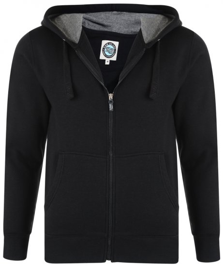 Kam Jeans Hoodie Black TALL SIZES - MIESTEN VAATTEET MT-6XLT - Pitkien miesten vaatteet