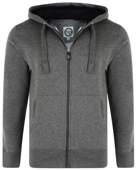 Kam Jeans Hoodie Charcoal TALL SIZES - MIESTEN VAATTEET MT-6XLT - Pitkien miesten vaatteet