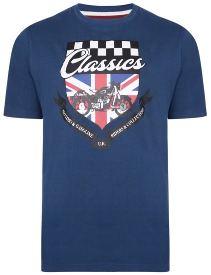 Kam Jeans 5280 T-shirt Navy - T-paidat - Isot T-paidat 2XL – 14XL