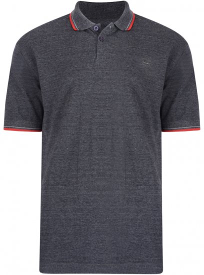 Kam Jeans 5289 Polo Charcoal - Pikeepaidat - Miesten isot pikeepaidat