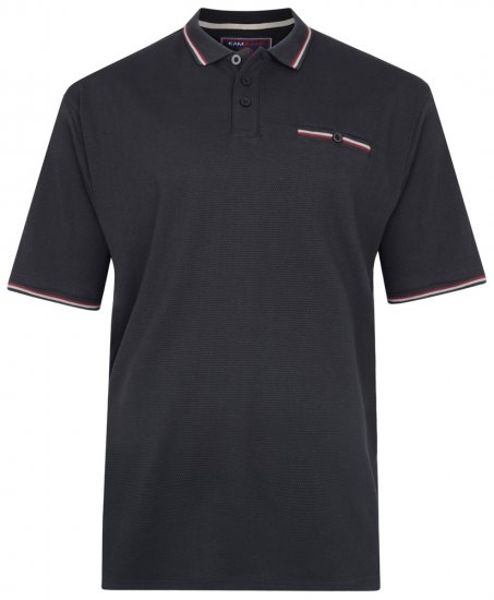 Kam Jeans 5291 Polo Black - Pikeepaidat - Miesten isot pikeepaidat