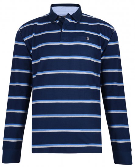 Kam Jeans 5297 Polo Navy - Pikeepaidat - Miesten isot pikeepaidat