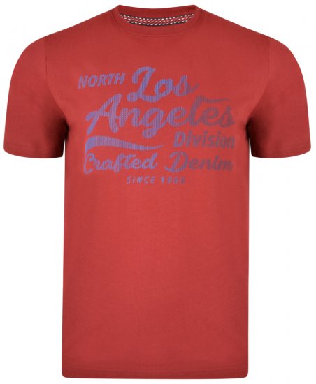 Kam Jeans 5302 T-shirt Burgundy - T-paidat - Isot T-paidat 2XL – 14XL