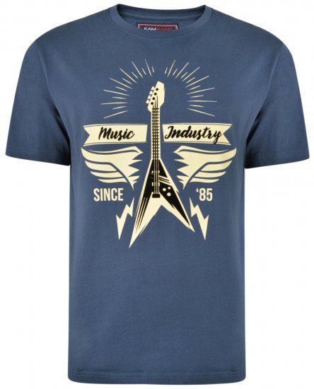 Kam Jeans 5303 T-shirt Insignia - T-paidat - Isot T-paidat 2XL – 14XL