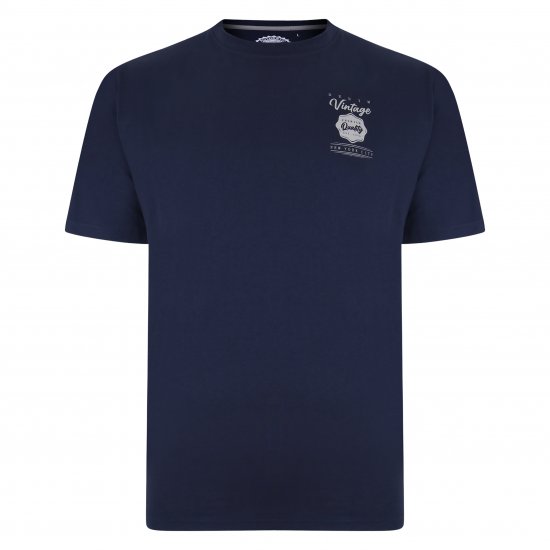 Kam Jeans 5348 T-shirt Vintage/Denim Twin Pack - T-paidat - Isot T-paidat 2XL – 14XL