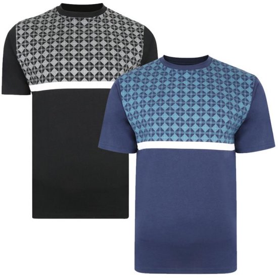 Kam Jeans 5366 Twin Pack Crew Neck T-Shirts - T-paidat - Isot T-paidat 2XL – 14XL