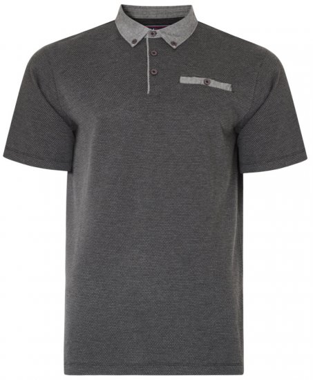 Kam Jeans 5402 T-shirt Charcoal - Pikeepaidat - Miesten isot pikeepaidat