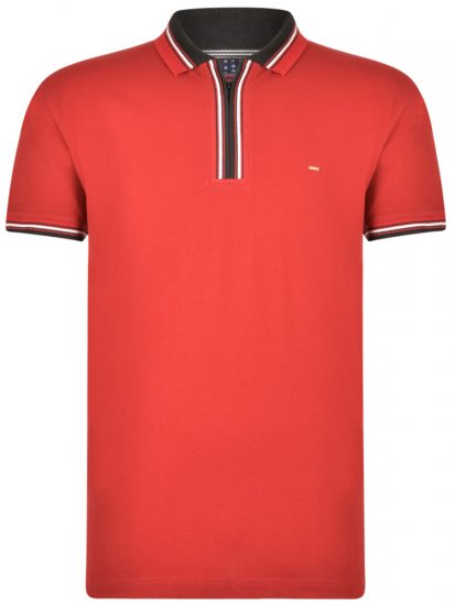 Kam Jeans 5409 Polo Burgundy - Pikeepaidat - Miesten isot pikeepaidat