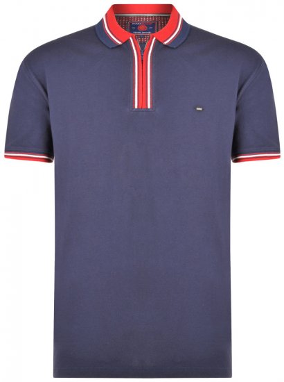 Kam Jeans 5409 Polo Navy - Pikeepaidat - Miesten isot pikeepaidat