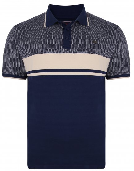 Kam Jeans 5438 Textured Weave Polo - Pikeepaidat - Miesten isot pikeepaidat