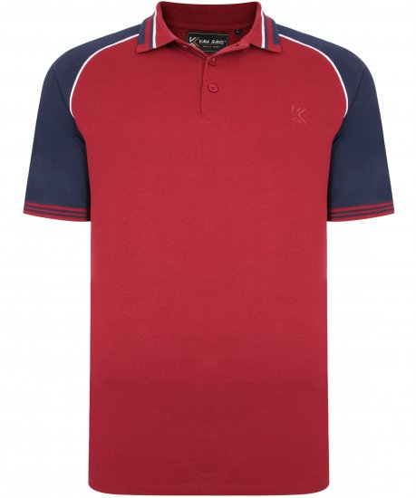 Kam Jeans 5445 Pique Polo Burgundy - Pikeepaidat - Miesten isot pikeepaidat