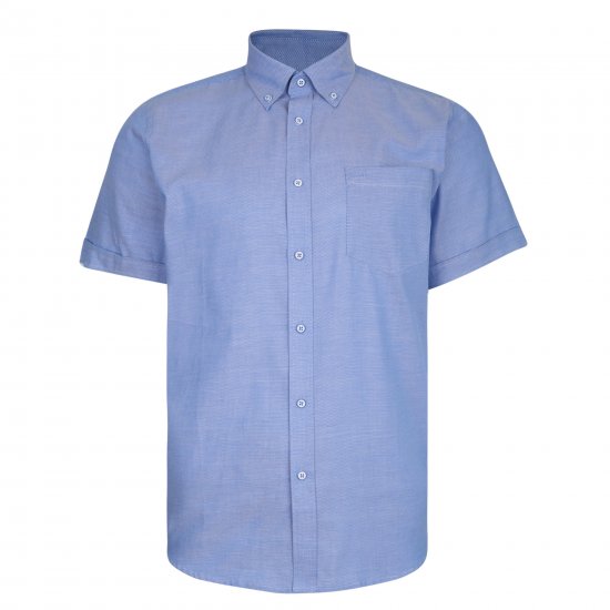 Kam Jeans 6205 Fresh Summer Shirt Blue - Kauluspaidat - Miesten isot kauluspaidat 2XL – 8XL