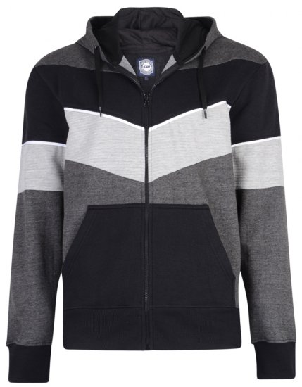 Kam Jeans 7004 Charcoal - Hupparit ja collegepaidat - Miesten hupparit ja collegepaidat isot koot
