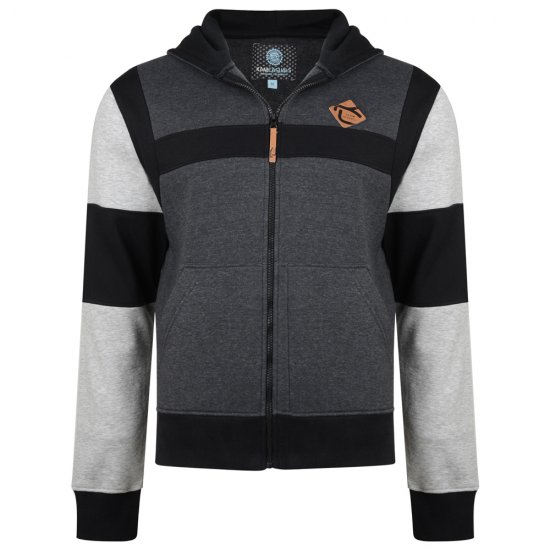 Kam Jeans 702 Cut and Sew Hoodie Charcoal - Hupparit ja collegepaidat - Miesten hupparit ja collegepaidat isot koot