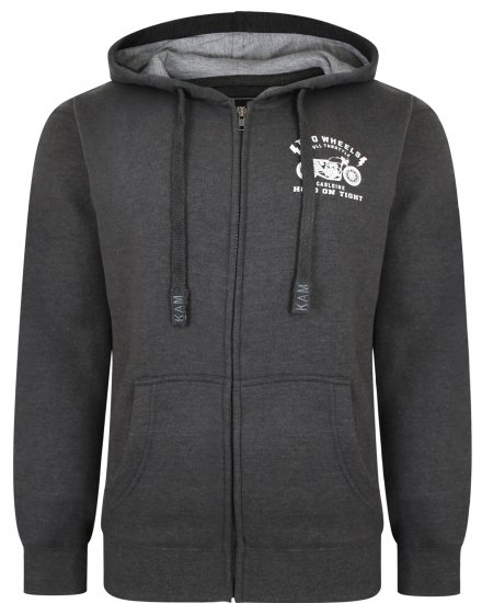 Kam Jeans 7043 Full Throttle Hoodie - Hupparit ja collegepaidat - Miesten hupparit ja collegepaidat isot koot