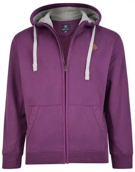 Kam Jeans 717 Hoodie Purple - Hupparit ja collegepaidat - Miesten hupparit ja collegepaidat isot koot