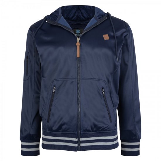 Kam Jeans 799 Tricot Hoody Navy - Hupparit ja collegepaidat - Miesten hupparit ja collegepaidat isot koot