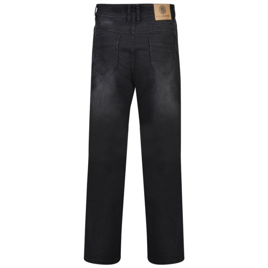 Kam Jeans Alonso Black Used - Farkut ja housut - Miesten isot farkut ja isot housut W40-W70