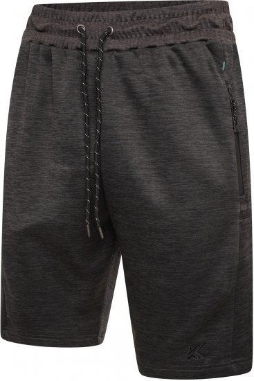 Kam Jeans AP005 Active Performance Marl Shorts Charcoal - Collegehousut ja collegeshortsit - Miesten Isot collegehousut ja collegeshortsit