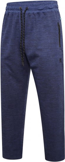 Kam Jeans AP006 Active Performance Marl Jog Pants Indigo - Collegehousut ja collegeshortsit - Miesten Isot collegehousut ja collegeshortsit