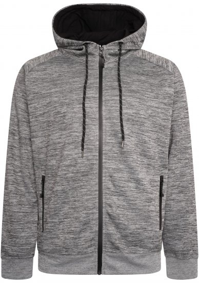 Kam Jeans KBS AP008 Active Performance Hoody Grey - Hupparit ja collegepaidat - Miesten hupparit ja collegepaidat isot koot