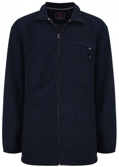Kam Jeans KV100 Bonded Fleece Jacket Navy - Urheiluvaatteet & ulkoilu - Miesten urheiluvaatteet isot koot