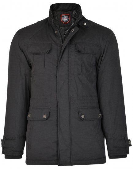 Kam Jeans KV110 Soft Touch Coat Black - Takit - Miesten Takit, isot koot – 2XL – 12XL