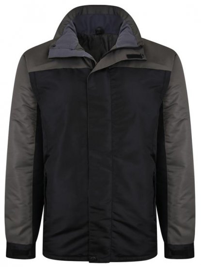 Kam Jeans KV113 Padded Waterproof Coat Black - Takit - Miesten Takit, isot koot – 2XL – 12XL