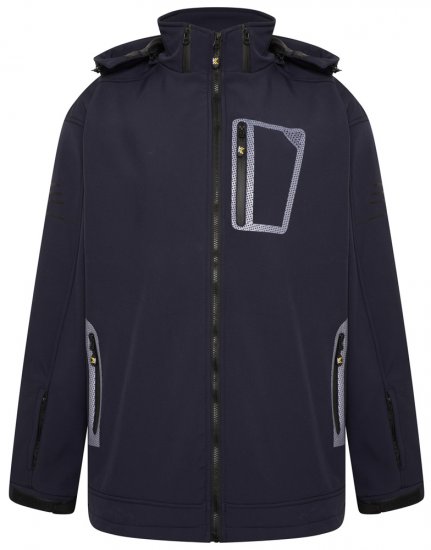Kam Jeans KV39 Softshell-takki Tummansininen - Takit - Miesten Takit, isot koot – 2XL – 12XL