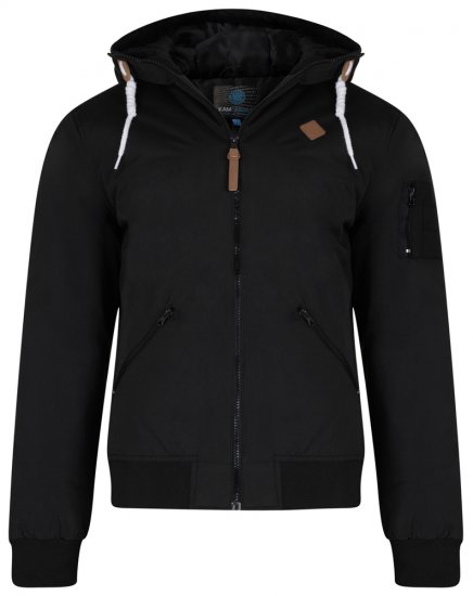 Kam Jeans KV76 Bomber Jacket Black - Takit - Miesten Takit, isot koot – 2XL – 12XL