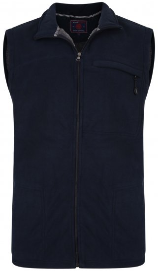 Kam Jeans KV99 Fleece Vest Navy - Urheiluvaatteet & ulkoilu - Miesten urheiluvaatteet isot koot