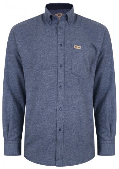 Kam Jeans P683 Two Tone Flannel Weave Shirt - Kauluspaidat - Miesten isot kauluspaidat 2XL – 8XL