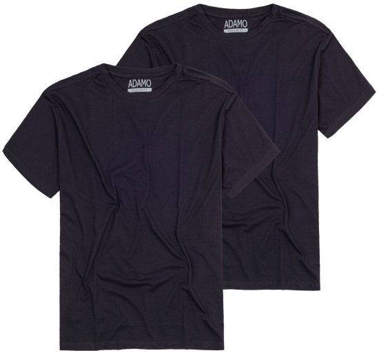Adamo Kilian Regular fit 2-pack T-shirt Navy - T-paidat - Isot T-paidat 2XL – 14XL