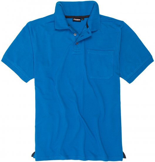 Adamo Klaas Regular fit Polo Shirt with Pocket Azur Blue - Pikeepaidat - Miesten isot pikeepaidat