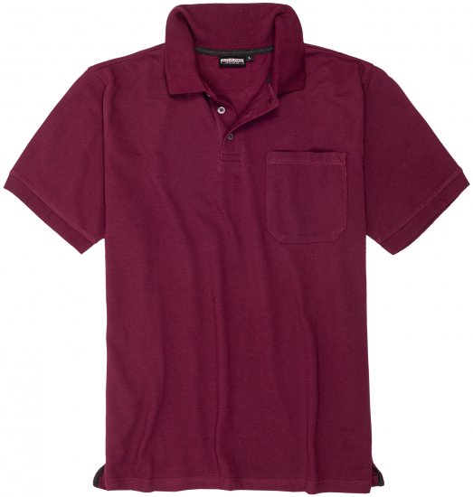 Adamo Klaas Regular fit Polo Shirt with Pocket Blackberry - Pikeepaidat - Miesten isot pikeet 2XL – 8XL