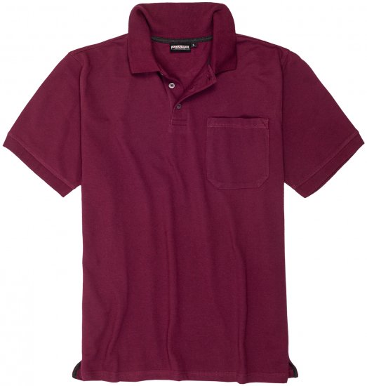 Adamo Klaas Regular fit Polo Shirt with Pocket Blackberry - Pikeepaidat - Miesten isot pikeepaidat