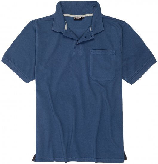 Adamo Klaas Regular fit Polo Shirt with Pocket Denim Blue - Pikeepaidat - Miesten isot pikeepaidat