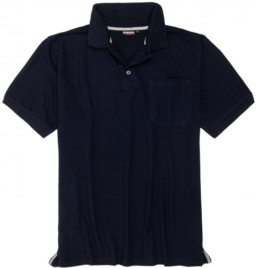 Adamo Klaas Regular fit Polo Shirt with Pocket Navy - Pikeepaidat - Miesten isot pikeepaidat