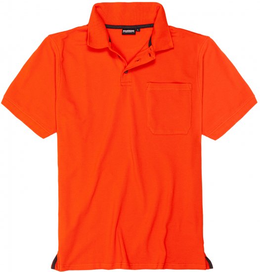 Adamo Klaas Regular fit Polo Shirt with Pocket Orange - Pikeepaidat - Miesten isot pikeepaidat
