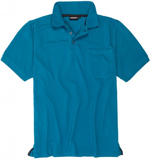 Adamo Klaas Regular fit Polo Shirt with Pocket Petrol - Pikeepaidat - Miesten isot pikeepaidat