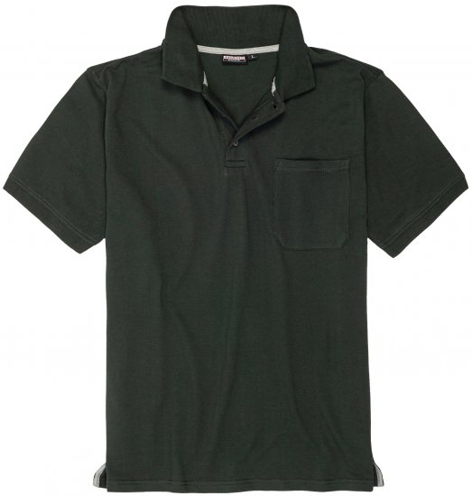 Adamo Klaas Regular fit Polo Shirt with Pocket Pine Green - Pikeepaidat - Miesten isot pikeepaidat